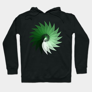 Green Spiral Swirl Hoodie